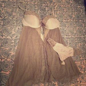 Gilligan & O’Malley babydoll and thong lingerie